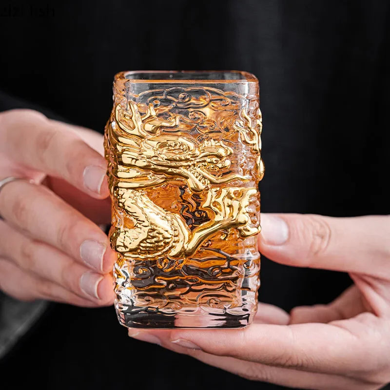 Axya Gilding Glass Tea Cup Set