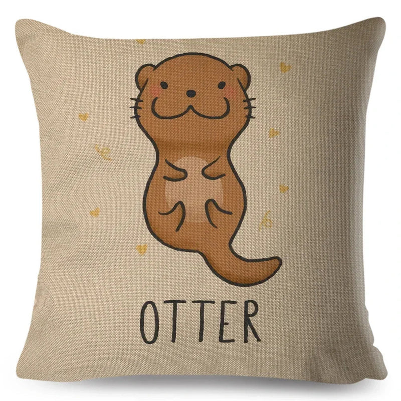 Axyaa Cartoon Cat Cushion Cover 45x45cm