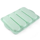 Axyaa 4-Grid Silicone French Bread Baking Mold - Nonstick Baguette Tray