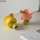 Axya Tulip Dessert Bowl Set - Creative Irregular Ceramic Tableware