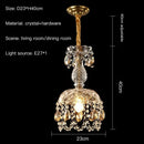 Axyaa Crystal Chandelier: Elegant Entryway & Porch Light for Luxury Home Décor