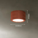 Axyaa Resin Tube Lamp - European Cream Style LED Ceiling Light for Home Decor