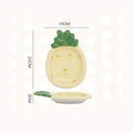 Axyaa Strawberry Ceramic Plate Set: Creative Tableware for Breakfast, Snacks, and Salad