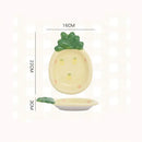 Axyaa Strawberry Ceramic Plate Set: Creative Tableware for Breakfast, Snacks, and Salad