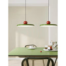 Axyaa Green Flying Saucer Chandelier for Bedroom, Dining, Study - Medieval, Wabi-Sabi Cream Wind