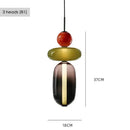 Modern LED Glass Pendant Light Chandelier for Stairs, Bedroom, Kitchen - Axyaa