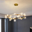 Axyaa Elegant Crystal Chandelier Dining Room Ceiling Pendant Lights