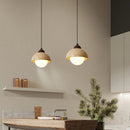 Axyaa Small Stone Chandelier Pendant Lamp for Bedroom, Modern Flower Bud Design