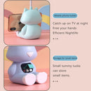 Axyaa Cat LED Desk Lamp with Phone Holder & Color Adjust - Kids Study Lamp