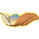 Axyaa Feather LED Wall Clock - Luxury Art Decor for Living Room - Silent, Large & Stylish
