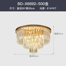 Axyaa Multilayer Crystal Chandelier Modern Luxury Glass Hanging Lamp