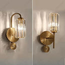 Axyaa Elegant Crystal European LED Wall Lamp for Bedroom and Living Room