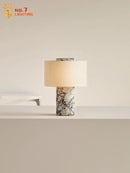 Axyaa Marble Table Lamp with USB Charging, Touch Switch LED Desk Light for Bedroom