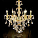 Axyaa Crystal LED Chandelier for Living and Dining Room Lighting