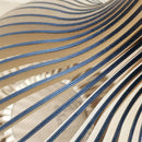 Axyaa Modern Wood Birdcage Chandelier with Black and White Orb for Dining and Living Decor