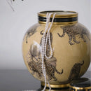 Handmade Porcelain Tiger Pattern Flower Vase by Axyaa