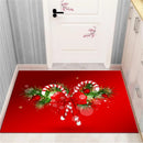 Axyaa Christmas & New Year Home Decor Door Mat - Anti-Slip Floor Rug