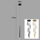 Axyaa Staircase Chandeliers LED Pendant Light Lamps Modern Decor for Living Room