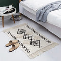 Axyaa Geometric Tufted Tassel Rug Tapestry for Home Decor
