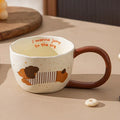 Axyaa Cute Puppy Ceramic Mug - 300ML Cartoon Coffee Cup