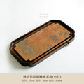 Axyaa Walnut Wood Tea Tray for Japanese Cuisine and Coffee Serving