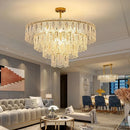 Axyaa Modern Glass Chandelier Ceiling Pendant Light Luxe Indoor Lighting