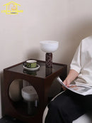 Axyaa Marble Table Lamp with USB Charging & Touch Switch for Living Room & Bedroom