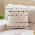 Axyaa Cotton Stripe Cushion Cover 45x45cm 30x50cm Home Decor Pillow Cover