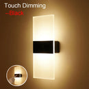Axyaa LED Wall Light Motion Sensor Switch Bedroom Sconce Night Lamp