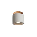 Axyaa Cement LED Ceiling Lamp Minimalist Industrial Decor Surface Mount Spotlight