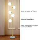 Axyaa Balloon Glass Floor Lamp 5-head, Modern Minimalist Design for Living Room Bedroom