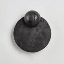Axyaa LED Wall Light Pull Chain Switch Black Travertine Wall Decor