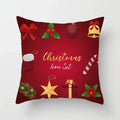 Axyaa Christmas Candy Print Pillow Cases for Festive Decor