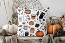 Cozy Halloween Library Pillow Cover for Sofa, Bedroom & Car by Axyaa