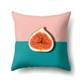 Axyaa Fresh Summer Fruit Printed Cushion Cover for Home Sofa 45x45cm