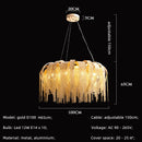 Axyaa Tassel Led Pendant Light Chrome Gold Lustre Indoor Lamp