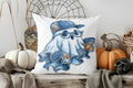 Axyaa Cute Ghost & Bats Throw Pillow Cover