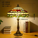 Axyaa Dragonfly Tiffany Table Lamp Glass Art Decor LED Luminaria