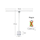 Axyaa Double-head Clip-On LED Table Lamp with Touch Control Dimmable Light