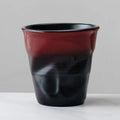 Axyaa Rough Pottery Coffee Cup, Irregular Gradient Ceramic Latte Tea Cup