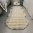 Axyaa Bubble Velvet Rabbit Fur Sofa Cushion Plush Chair Pad Bedroom Rug