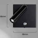 Axyaa Rotatable Wall Spot Light for Hotel Bedroom Reading, Modern Embedded Design