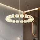 Axyaa Modern LED Chandelier for Living, Dining, and Bedroom Lighting