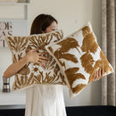Axyaa Light Luxury Brown Chenille Sofa Pillowcase - Home Decor Piece