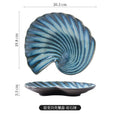 Axyaa Shell Plate: Creative Kiln-changed Ceramic Plate for B&B and Restaurant