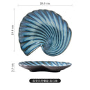 Axyaa Shell Plate: Creative Kiln-changed Ceramic Plate for B&B and Restaurant