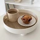 Axyaa Nordic White Ring Tray - Decorative Storage Tray for Tableware and Jewelry