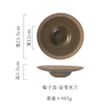 Axyaa Spaghetti Deep Plate Coarse Pottery Soup Salad Ceramic Tableware