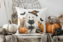 Axyaa Scary Pumpkin Face Halloween Decor Pillow Cover for Sofa Bedroom Car
