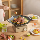 Axyaa Multifunction Frying Pan Grill Pans No Stick Barbecue Plate Camping Cookware